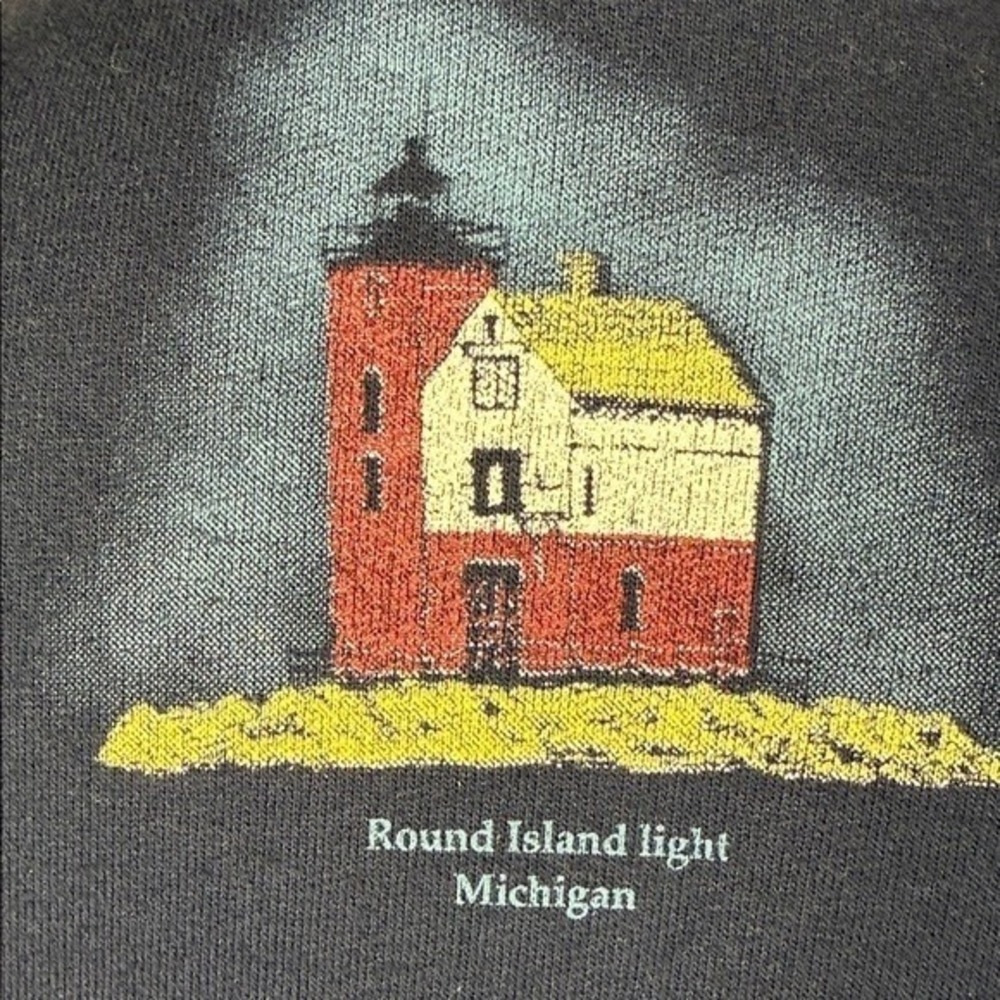 Art‎ Unlimited Womens Lighthouse Print Button Front Cardigan Navy Blue Small USA - Picture 6 of 10